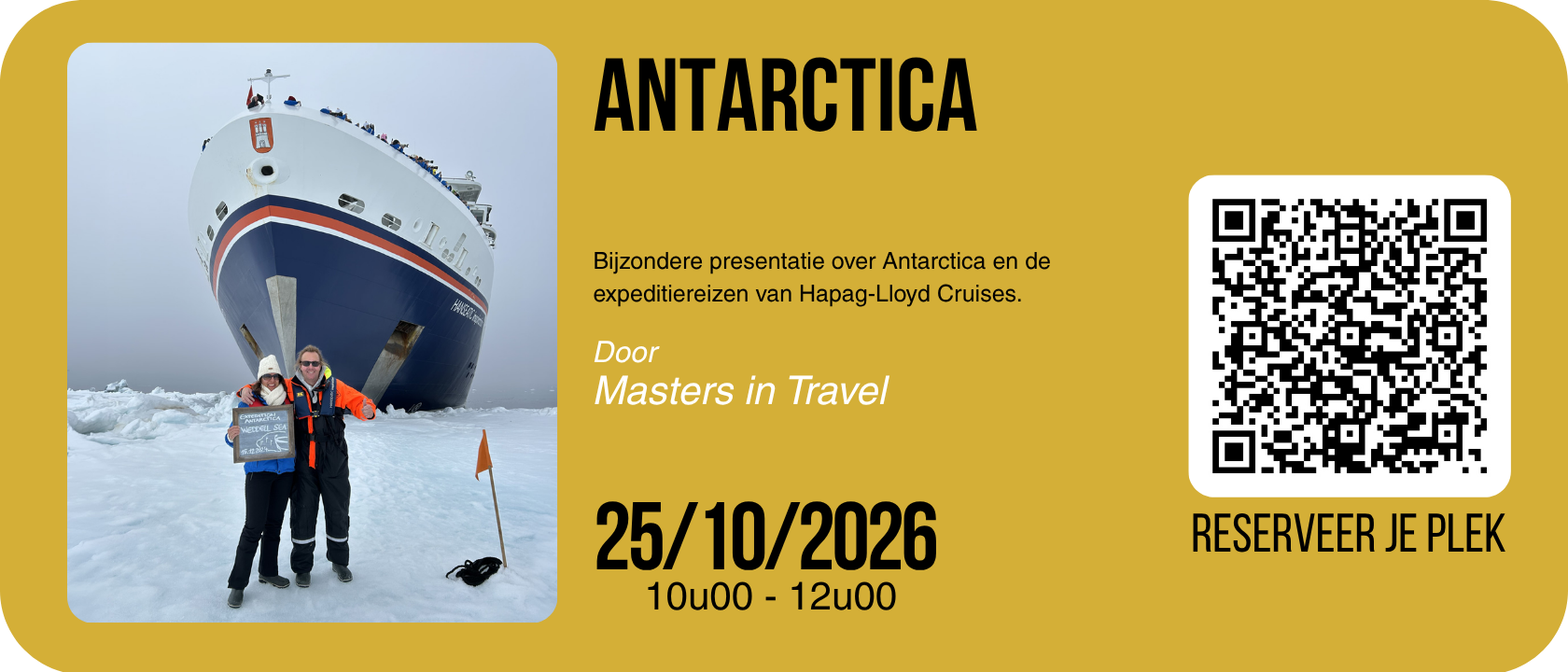 Infosessie Antarctica - Masters in Travel